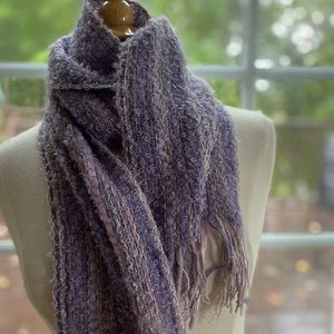 Emily Fleisleer vintage scarf, purple tones